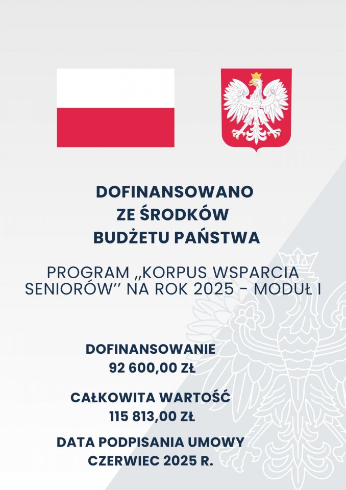 Korpus wsparcia seniorów na rok 2025