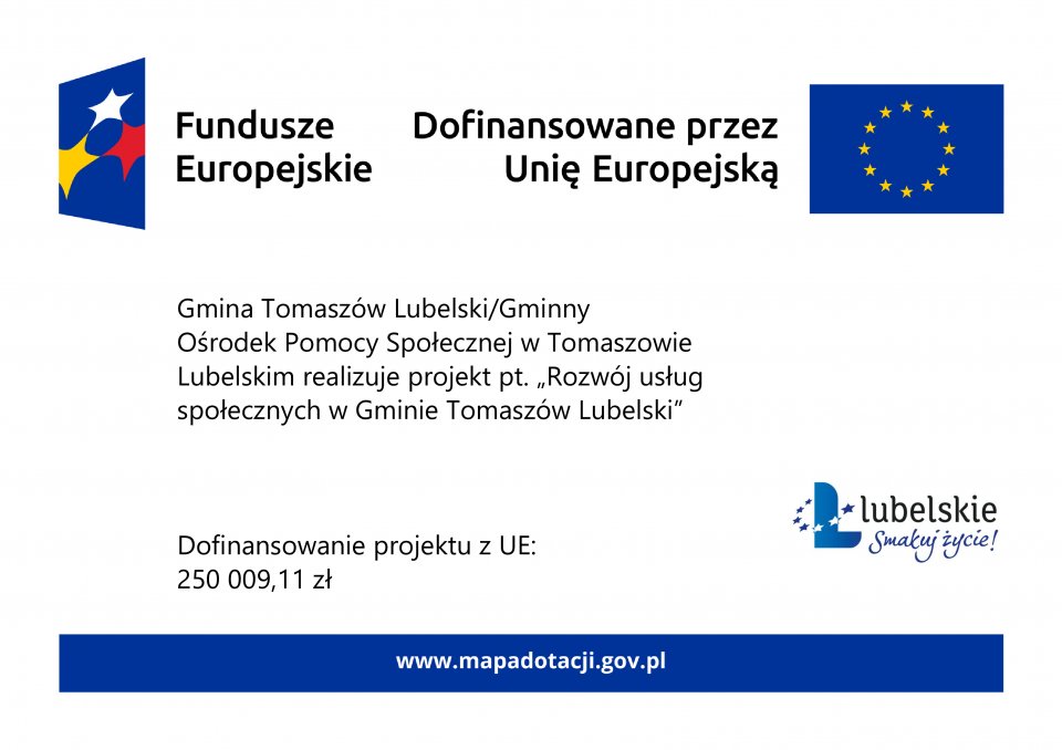 Rozwój usług społecznych w Gminie Tomaszów Lubelski